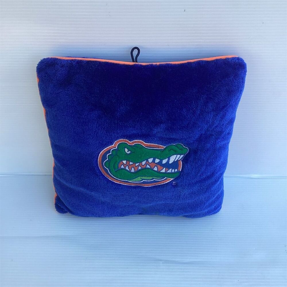 Florida Gators NCAA Embroidered Pillow‎ Blue Football Fan Decor
